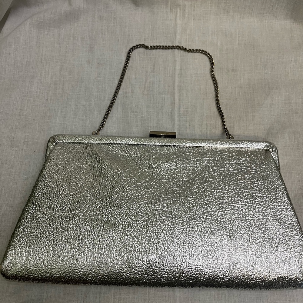 Elegant Silver Clutch Bag